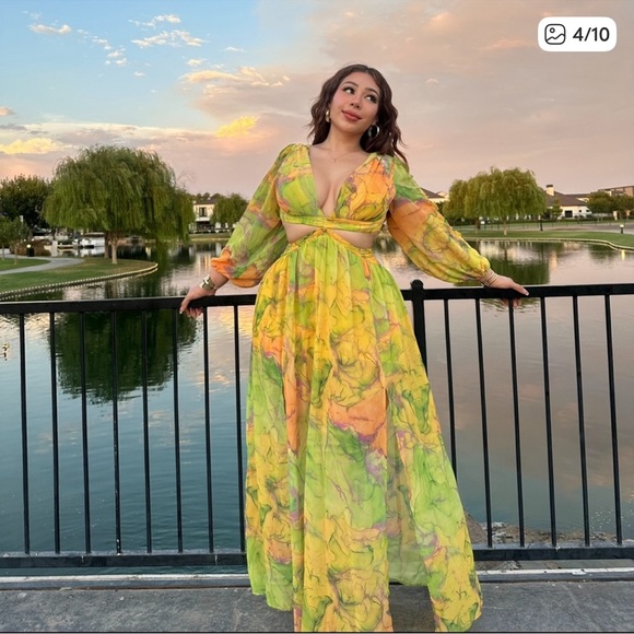 Fashion Nova Multicolor Long Sleeve Dress - Picture 3 of 3